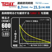 懐中電灯 防水LEDズームライト レッドカイザー 600ルーメン｜LHA-KS321ZSI-S2 08-1013 オーム電機_画像6