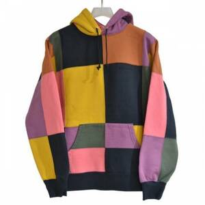 SUPREME シュプリーム Patchwork Hooded Sweatshirt パッチワーク パーカー 17aw L R2A-199277