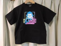 X-LARGE エクストララージ XLARGE KIDS タイダイファニーゴリラ 半ソデTシャツ ブラック 120サイズ 最新作 人気商品_画像1