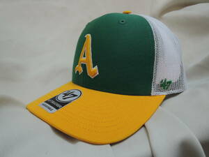 ☆ 47BRAND ATHLETICS COOPERSTOWN SIDE NOTE '47 TRUCKER アスレチックス キャップ 2023 最新限定人気商品 送料￥300～　藤浪晋太郎