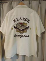 X-LARGE XLARGE エクストララージ BOWLING CLUB S/S SHIRT シャツ オフホワイト Lサイズ 人気商品 _画像1