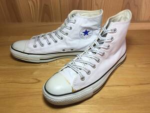 ★CONVERSE コンバース ALL STAR オールスター HI オールレザー ホワイト 9.0インチ 27.5cm Used 検 チャックテイラー マークヤコブズ