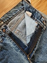 LV-1 1980年代製　送料込■Levis リーバイス　636-02HS 50's STYLEジーンズ　ジェームスディーンROLL UPモデル　ハードストーン　29_画像6