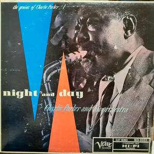 米VERVE盤LP！黒銀TラベルMONO深溝！Charlie Parker And His Orchestra / Night And Day 1960年 MGV-8003