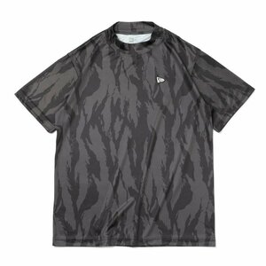 セール SALE 新品 NEWERA Golf ニューエラ ゴルフ メンズ Tシャツ 半袖 ゴルフシャツ ゴルフウェア ミドルネック モックネック 迷彩柄 S