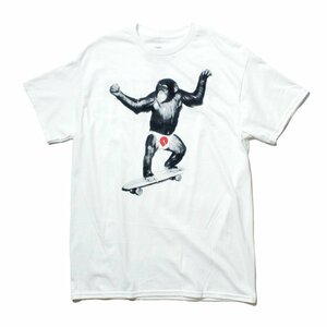 新品 POWELL PERALTA パウエルペラルタ Tシャツ SKATE CHIMP スケートチンパンジープリント skate 西海岸 M