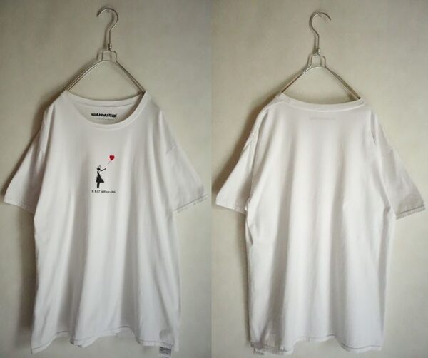 Banksy バンクシー 風船と少女 Tシャツ Lサイズ BRANDALISED