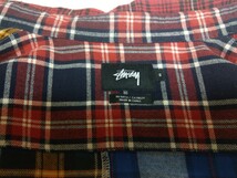 希少！16AW STUSSY MIXED PLAID SHIRT S NCT ジェヒョン着_画像4