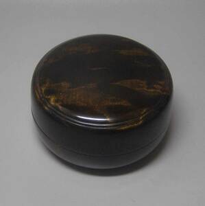 NO-i maple black lacquer dyeing Mini meal . case ..