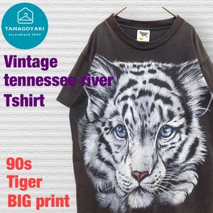 【90s.匿翌送】TENNESSEE RIVER　Tシャツ　USA製　虎　タイガー　ヴィンテージ Vintage 半袖Tシャツ