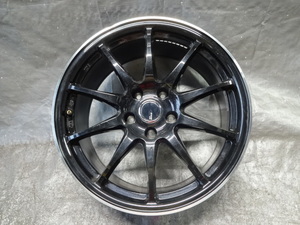 JP-STYLE/JPスタイル R10 1本 18x8.0J （114.3） +43/ 5穴 Black(ブラック) 中古/アルミホイール