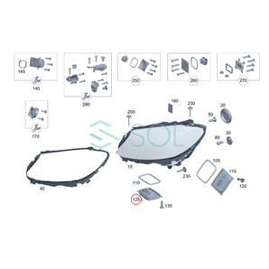 ヘッドライトコントロールユニット バラスト 出荷締切18時 W205 C180 C200 C220d C250 C350 C450 C43 C63 2059005010 2059004230の画像6