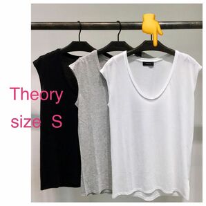 セオリー Theory 半袖 カットソー Tシャツ S オフホワイト