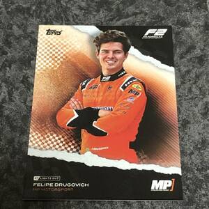 2022 Topps F1 Lights Out Formula 1 Felipe Drugovich F2 Base カード 