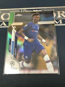 2019-20 Topps Chrome UEFA Champions League Soccer Tammy Abraham Chelsea FC RC Green Refractor Base パラレルカード /99枚限定 