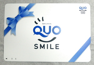  новый товар не использовался QUO карта QUO card 500 иен SMILE Smile стоимость доставки 84 иен из золотой сертификат подарочный сертификат товар талон 