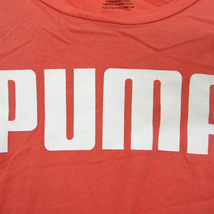 プーマ 半袖Tシャツ ロゴT ラウンドネック トップス スポーツウェア アウトドア レディース Mサイズ オレンジ PUMA_画像4