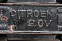 4045 当時物 ブリキ ミニカー おもちゃ CITROEN 2CV ミニカー 1960年代 シトロエン2CV ガンメタリック 寺井商店 ライト欠損 ダイヤ_画像6