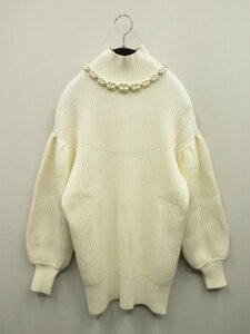 シモーネロシャ Simone Rocha★ネックパールビジュー付　ボリュームスリーブニット◆サイズXS◆ユナイテッドアローズ正規品