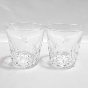 ロックグラス 2個 ペアグラス ガラスコップ 口径約9㎝ 高さ約9.3㎝ 酒器 アルコールグラス 【2169】【r】