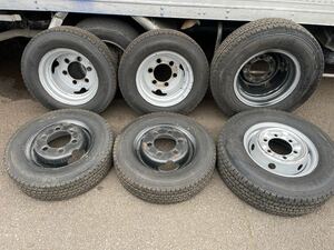 205/80R15 15×5.5K 165/80R14 PK 14×4.5J ６穴　　アトラス　エルフ　2トン車　などに　スタッドレス　IG91 6本値段