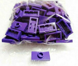 50個　1×2　センタースタッド　紫　LEGO　レゴ　未組み立て　未使用　パーツ　部品