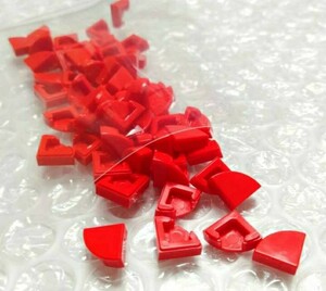 60個　赤　タイル　LEGO　レゴ　未組み立て　未使用　パーツ　部品