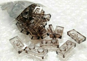 50 piece 1×2 trance black plate LEGO Lego unassembly unused parts parts 