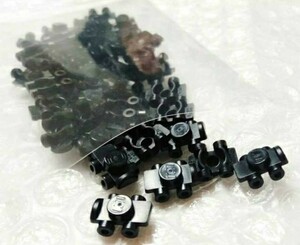 40個　ローラースケート　黒　LEGO　レゴ　未組み立て　未使用　パーツ　部品　ミニフィグ　アクセサリー