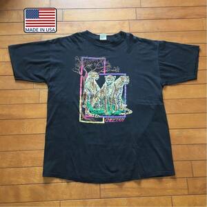 ☆【 SEASONS 】★ Made in USA 80.90's シングルステッチ ビンテージ プリントTシャツ★サイズXL