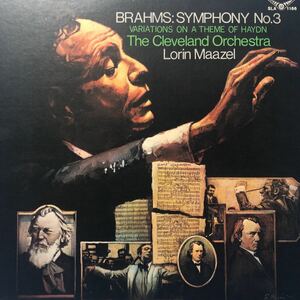H LP classic ロリン・マゼール指揮 ブラームス:交響曲 第3番 へ長調、作品90 レコード 5点以上落札で送料無料