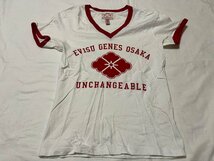 ■　EVISU エヴィス　エビス　半袖 Tシャツ サイズ32　ホワイト×レッド レディース　★_画像1