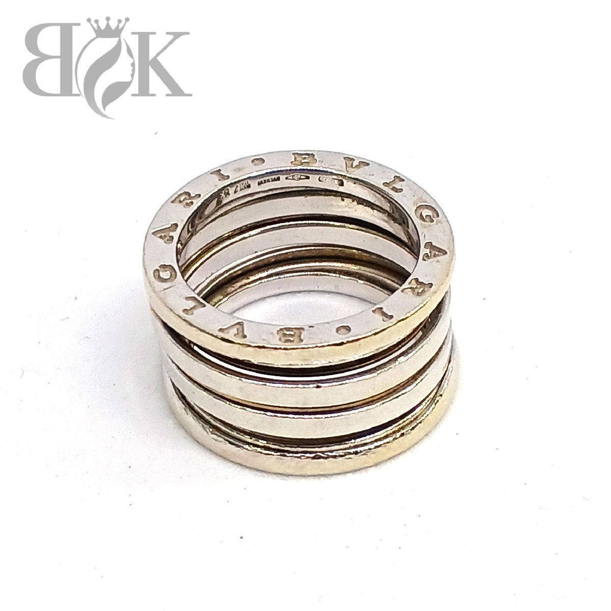 保証書付】 C4-318) BVLGARI 18K リング ビーゼロワンリング 49 49