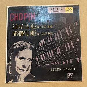 EP ALFRED CORTOT アルフレッド コルトー　ショパン ピアノ奏鳴曲第二番 葬送行進曲 CHOPIN