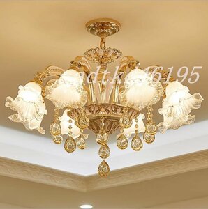  valuable goods * super-gorgeous Europe and America manner chandelier reception interval . part shop restaurant crystal light stylish lighting equipment 8 light unused 