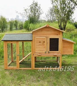 高品質 兎 ハト小屋 ペット別荘 大型豪華ハウス 木製 防雨防腐 ウサギ ニワトリ小屋 飼育 アヒル 鳥かご 屋外養殖 庭用 耐磨耗