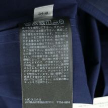 未使用 21SS★ +J UNIQLO ユニクロ × ジルサンダー スーピマコットン オーバーサイズ 半袖 シャツ Sz.XS　メンズ ネイビー　A3T03380_4#A_画像9