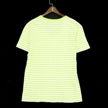 HUGO BOSS ヒューゴボス 春夏 ボーダー★ 半袖 Vネック カットソー Tシャツ Sz.M　メンズ　A3T03428_4#D_画像5