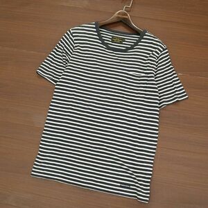 FINDERS KEEPERS ファインダーズキーパーズ FK-MARINE BORDER S/S 半袖 ボーダー カットソー Tシャツ Sz.M　メンズ 日本製　A3T03425_4#D