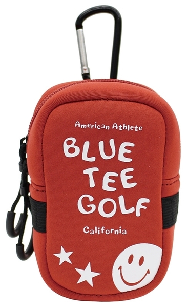 〇5：送料無料【レッド】ブルーティーゴルフ　”ストレッチ多機能ポーチ AC-009” Blue Tee Golf　送料無料ネコポス対応