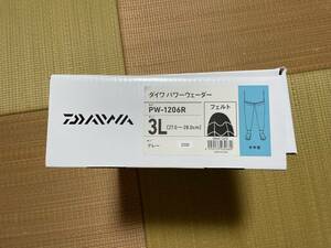  free shipping unused goods Daiwa PW-1206R power waders water medium sized 3L size 27~28cm felt sole hip waders 