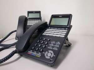 ■【☆19年製造☆】　NEC Aspire WX　24ボタン多機能電話機　【DTK-24D-1D(BK)TEL】　2台　(2)■
