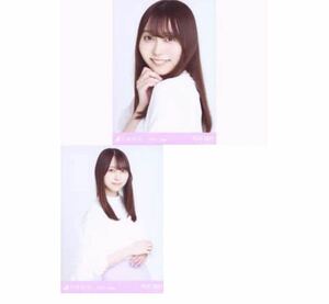 【0-1】乃木坂46 公式グッズ 生写真 2枚セミコンプ　弓木奈於　シアーブラウス　乃木坂46 2020.June ヨリチュウ