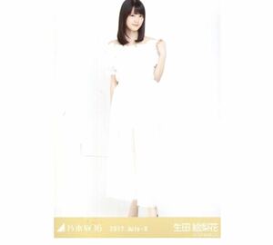 【2-186】乃木坂46 公式グッズ 生写真 1枚　生田絵梨花　ヒキ　ホワイト　2017.July-II 会場限定