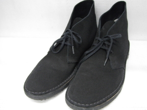 Clarks Clarks замша desert boots примерно 25.5cm 7 1/2 US8 черный мужской обувь обувь нестандартная пересылка единый по всей стране 710 иен J16-b