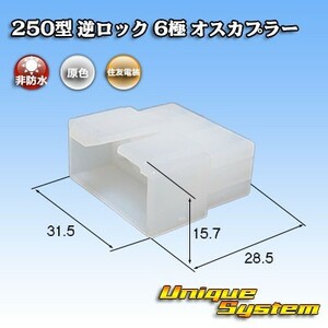 住友電装 250型 逆ロック 6極 オスカプラー