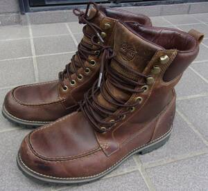 ティンバーランド レザー ブーツ 8.5 M 茶 ブラウン timberland waterproof leather boots 防水 本革製 ウォータープルーフ
