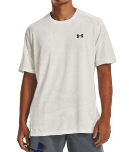 UAテック ベント ジャカード ショートスリーブTシャツ [1377052-006 ホワイト] XLサイズ