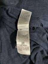 GAP ギャップ Vネック 半袖 リネン100% Tシャツ トップス カットソー(used・普通使用感)Sサイズ、ダークネイビー_画像9