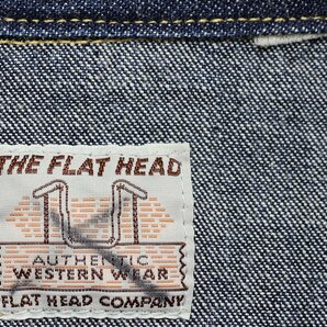 THE FLATHEAD (フラットヘッド) Lot 7000 Denim Western Shirt / デニム ウエスタンシャツ 美品 インディゴ size 38の画像7